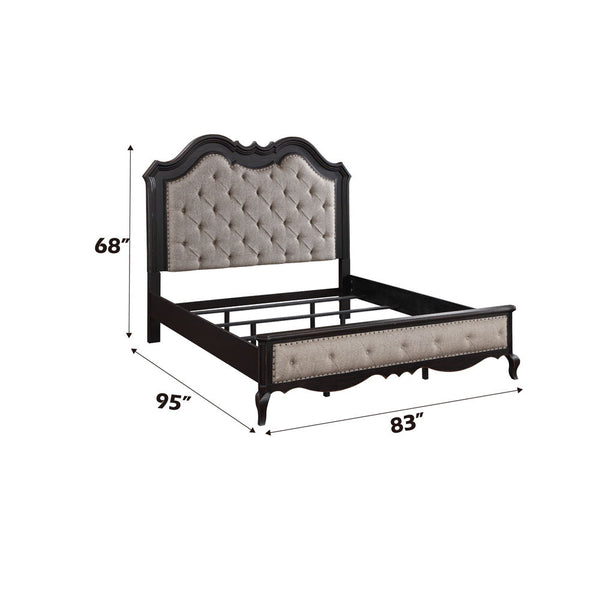 Chelmsford - California King Bed - Beige & Antique Black