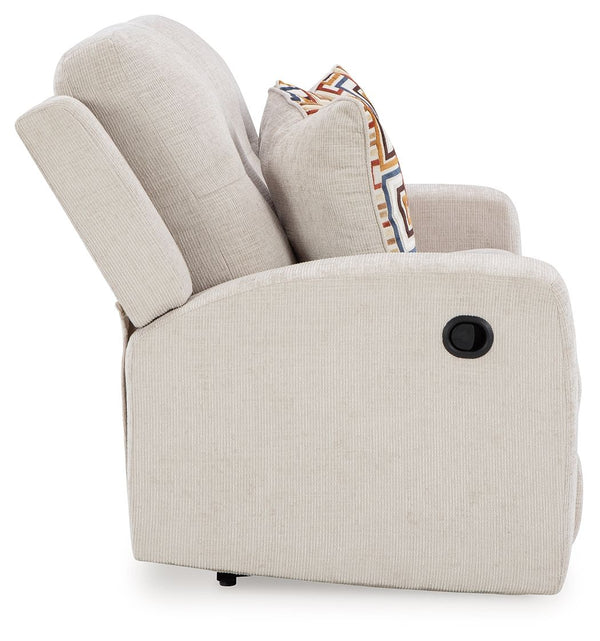 Danum - Stone - Reclining Loveseat