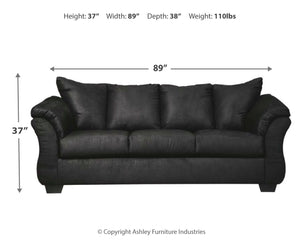 Darcy - Black - Sofa