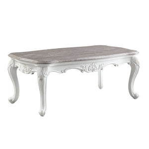 Showcase your refined decor style with the Ciddrenar coffee table. This rectangular coffee table exudes refined elegance and looks great with traditional or Old-World style decor. Traditional design elements with classic details such as intricately carved