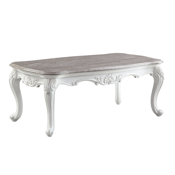 Showcase your refined decor style with the Ciddrenar coffee table. This rectangular coffee table exudes refined elegance and looks great with traditional or Old-World style decor. Traditional design elements with classic details such as intricately carved
