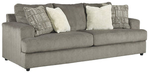  giving you elongated plushness and deep seating. And the microfiber fabric satisfies your 
