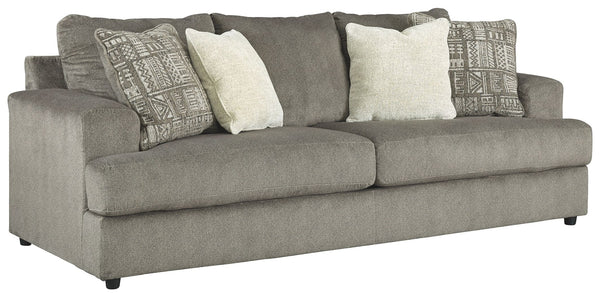  giving you elongated plushness and deep seating. And the microfiber fabric satisfies your 