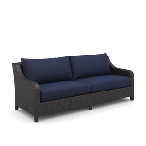  accompanied by a matching Coffee Table. Crafted with aluminum frames boasting a baked-on powder finish