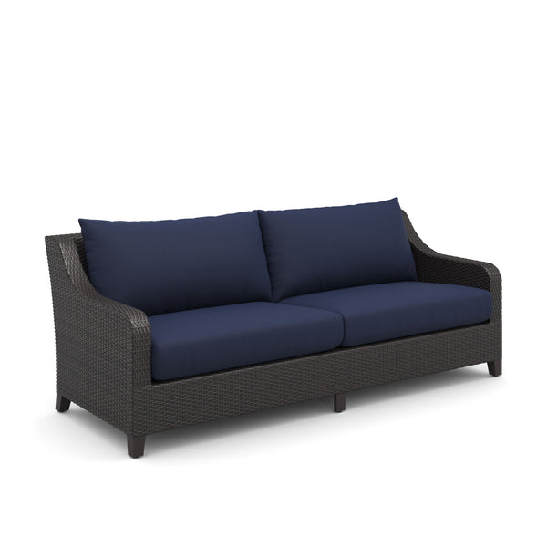  accompanied by a matching Coffee Table. Crafted with aluminum frames boasting a baked-on powder finish