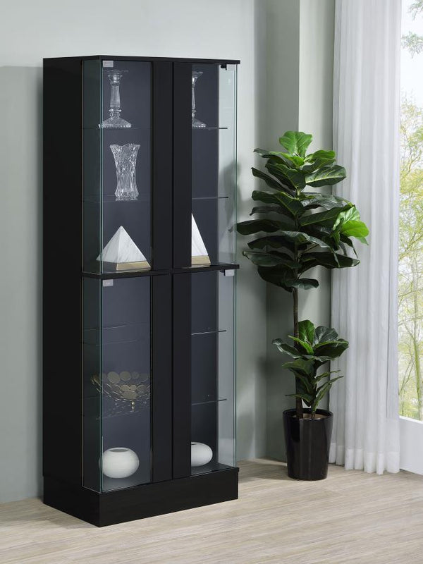  a stylish centerpiece for any room. The high gloss laminate on engineered wood gives a luminous sheen