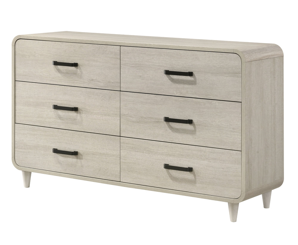 Transform your bedroom into a serene retreat with this contemporary ensemble, where modern sophistication meets luxurious comfort. Featuring sleek lines and a neutral palette, this group exudes elegance and versatility, perfect for any home decor. The cen