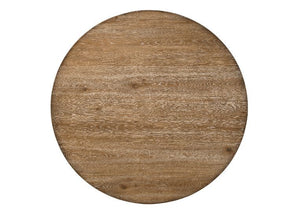  the Yotam dining collection is one to be desired. Ideal for a smaller dining room or as a breakfast table. Its round tabletop perched atop a pedestal base. The salvaged oak finish adds the right amount of weathering that adds charm and