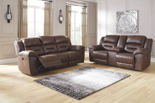 For those that love the cool look of leather but long for the warm feel of fabric, this set delivers both with ease. Its high-performance padded faux leather is remarkably durable and easy to clean, just the thing for family spaces. When itâ€™s time to re