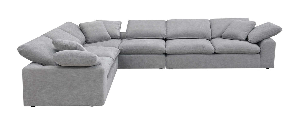 Complete your living room with the unique design and sink-in comfort of the Naveen collection. Add both contemporary and modern taste with this beautiful group wrapped in a relaxing hue fabric.