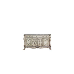7 Drw, 2 Wood Door (Inside 1 Shelf) Drawer: GLIDE Center Metal (Ball Bearing