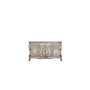 7 Drw, 2 Wood Door (Inside 1 Shelf) Drawer: GLIDE Center Metal (Ball Bearing