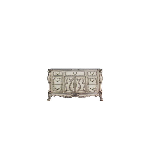 7 Drw, 2 Wood Door (Inside 1 Shelf) Drawer: GLIDE Center Metal (Ball Bearing