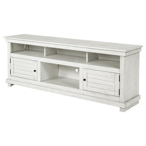 Payne - 70## TV Stand Media Console - Distressed White