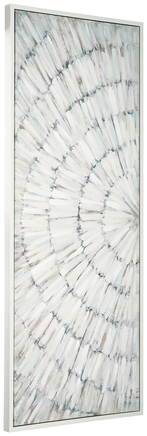  gray and white creating a textural look. Eye-catchingly modern
