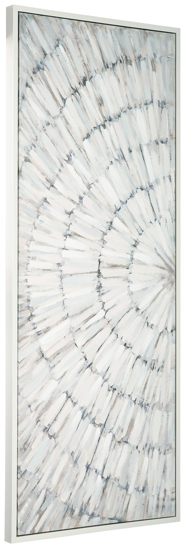  gray and white creating a textural look. Eye-catchingly modern