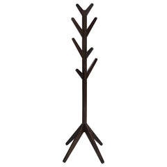 Keep your entryway neat and organized with this elegant solid asian hardwood coat rack. Designed with 8 sturdy hooks, it provides ample space for hanging coats, hats, scarves, and more. The minimalist design adds a natural charm to any hall tree or clothi