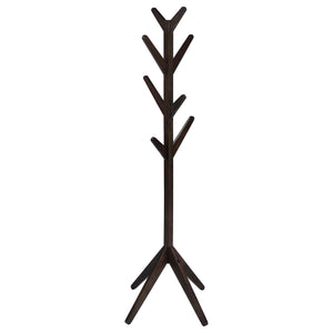 Keep your entryway neat and organized with this elegant solid asian hardwood coat rack. Designed with 8 sturdy hooks, it provides ample space for hanging coats, hats, scarves, and more. The minimalist design adds a natural charm to any hall tree or clothi