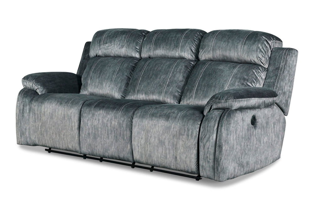 The Tango Power Dual Recliner Sofa in Shadow Gray combines modern convenience, luxurious comfort, and durable craftsmanship. Constructed with premium hardwood and plywood frames, this sofa is built for long-lasting stability and support. The resilient foa