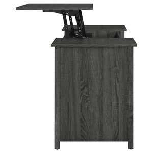 Dylan - 4-Drawer Lift Top Office Desk - Weathered Gray