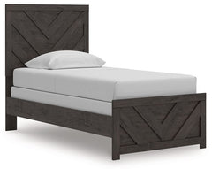 Designed with everyday style in mind, this twin panel bed is a simply chic approach to modern living. A dark charcoal finish blends black and brown undertones, creating a versatile look that effortlessly pairs with your existing pieces. And for an extra d