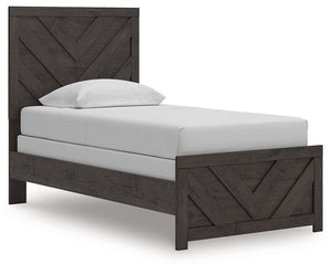 Designed with everyday style in mind, this twin panel bed is a simply chic approach to modern living. A dark charcoal finish blends black and brown undertones, creating a versatile look that effortlessly pairs with your existing pieces. And for an extra d