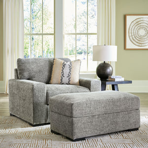 If reclining isnâ€™t a priority (but curling up is), then this oversized chair with matching ottoman is the clear choice for comfort. The deep seating and indulgently plush fabric remind you to de-stress and take a break. When you want to have -"me time-"