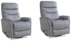 Destined to become your favorite seat in the house, this multifunctional Manual Swivel Glider Recliner is easy to open and close and combines the best of everything. You-'ll be able to swivel to see any angle, glide in a soothing motion, and recline for u