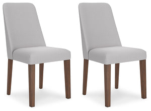 Lyncott - Light Gray / Brown - Dining Uph Side Chair (Set of 2)