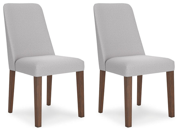 Lyncott - Light Gray / Brown - Dining Uph Side Chair (Set of 2)
