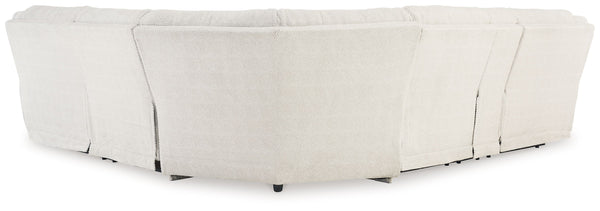 Keensburg - Linen - 3-Piece Power Reclining Sectional With Laf Power Reclining Loveseat With Console