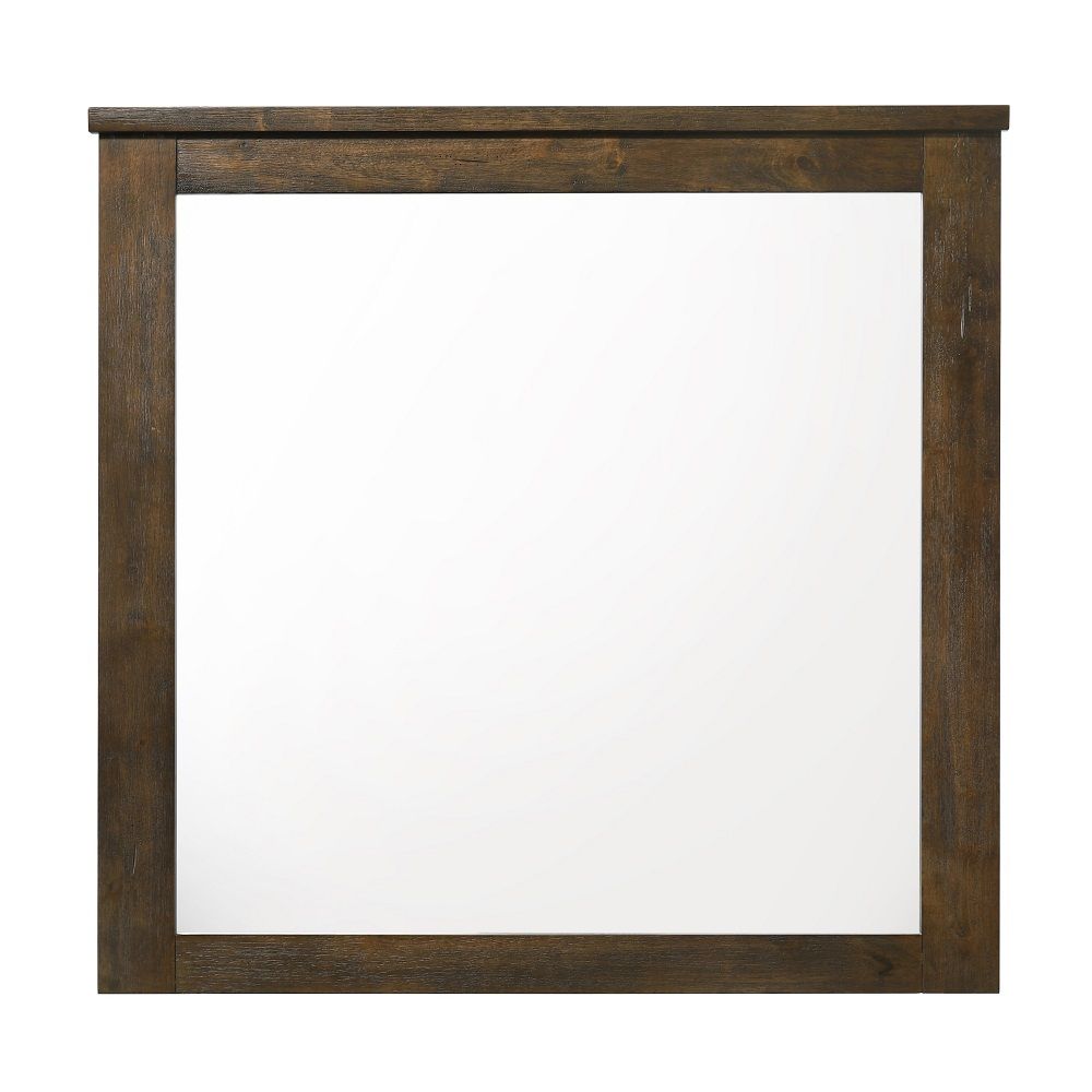 The Merrilee mirror is in oak finish. The Merrilee collection offering a warm and stylish relaxing environment.<br/><br/><b>Product Features</b><ul><li>Mirror Not Beveled</li><li>Case: 1Pc/1Ctn</li><li>Finish: Oak</li><li>Style: Transitional</li><li>Mater