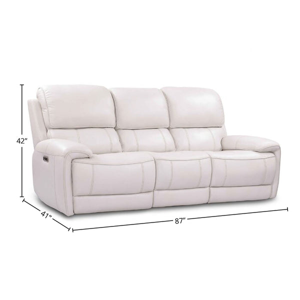 Empire - Power Reclining Sofa And Loveseat - Verona Ivory
