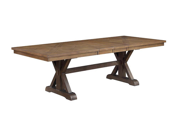  the Pascaline dining table offers two 12-" leaves that will help accommodate extra dinner guests. If hosting a board game night
