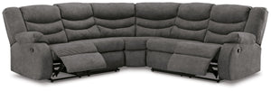 Partymate - Slate - 2-Piece Reclining Sectional