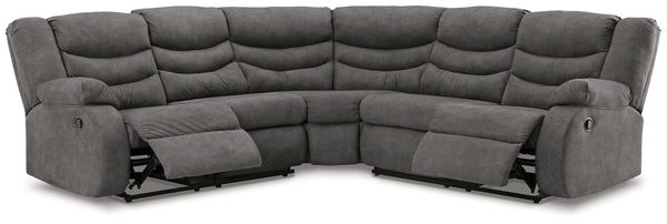 Partymate - Slate - 2-Piece Reclining Sectional