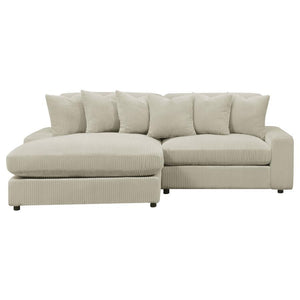 Blaine - Reversible Upholstered Chaise Sectional Sofa - Sand