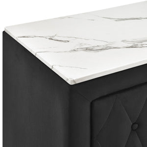  plush exterior is complemented by gleaming crystal-like drawer knobs
