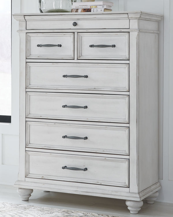 Kanwyn - Whitewash - 6 Pc. - Dresser