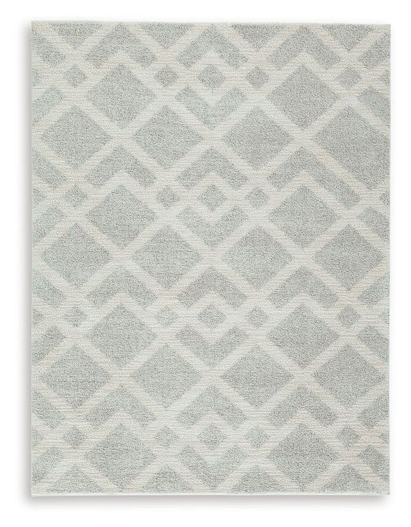 Time for a floor refresh? This trend-right rug is buzzing with interest and newfound energy. Its dynamic geometric design is grounded by subtle shades of gray and ivory that complement so many settings. Weâ€™re talkinâ€™ a treat for your feet and a feast 