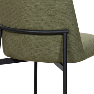Erik - Side Chair With Black Metal Frame (Set of 2) - Green