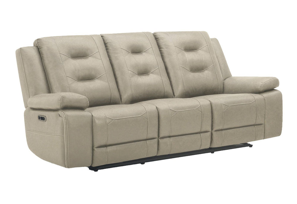 The Caldwell Power Sofa, Loveseat & Recliner in Tahoe Fog is perfectly scaled for smaller spaces. Offering a neutral Tahoe Fog colored high-performance fabric cover, Caldwell features a generously padded arm and USB charging in the easy-to-operate switch.