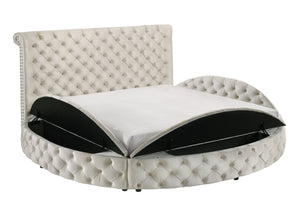  blending opulence with innovative design. Its unique round form challenges traditional bedroom aesthetics