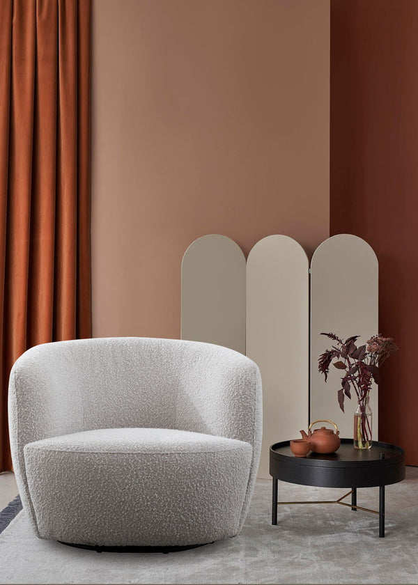 Carina - Swivel Barrel Chair (Set of 2) - Bloke Cotton