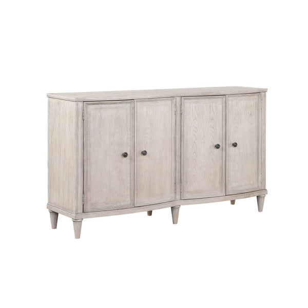 KD Leg, Server Storage: 4 Wooden Front Doors (Inside: _) () Wooden Frame, Wooden Tapered Leg (Open Base) Orientation: Standing Flat Wall CONSTRUCTION: Wooden Case-Frame: Wood (Poplar), Wood Veneer (Oak) Shelves: _ Wooden Tapered Leg NO DRAWERS Hardware: M