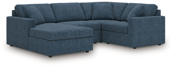 Looking cool and contemporary is great. But when it comes down to it, youâ€™re all about low-maintenance lounging. With the performance fabric on this sectional with chaise, cleaning spills is a breeze. And its customizable modular design caters to your e