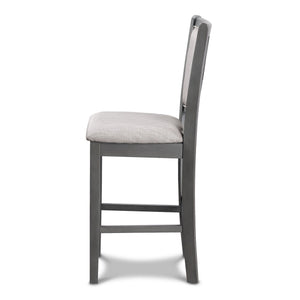 Amy - Counter Chair (Set of 2) - Gray