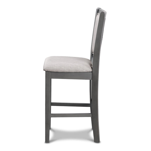 Amy - Counter Chair (Set of 2) - Gray