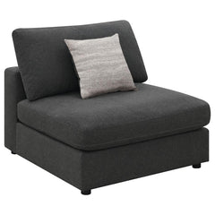 This modern coffee table showcases a sleek round design with a black tempered glass top, offering durability and style. The metal tulip base features a black powder-coated finish, creating a seamless and contemporary aesthetic. Perfect for living room set