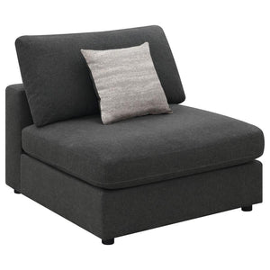 This modern coffee table showcases a sleek round design with a black tempered glass top, offering durability and style. The metal tulip base features a black powder-coated finish, creating a seamless and contemporary aesthetic. Perfect for living room set